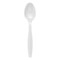 Smarty Had A Party White Plastic Disposable Spoons (1000 Spoons), 1000PK 420S-WH-CASE - alternate 1